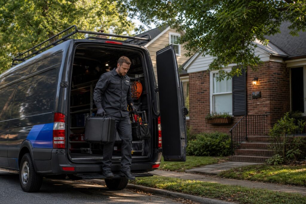 Arcstead Electric service visit in Raleigh